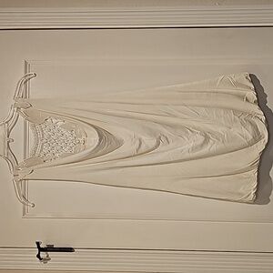 Studio Y Beige Top with crochet back